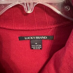 Lucky brand jacket size medium. Faux bone fasteners long sleeve with pockets